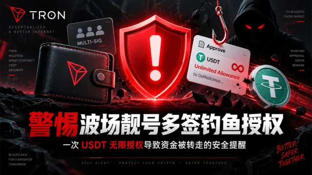 警惕购买波场靓号地址后的“多签陷阱”：一次 USDT 无限授权导致资金被转走的真实经历