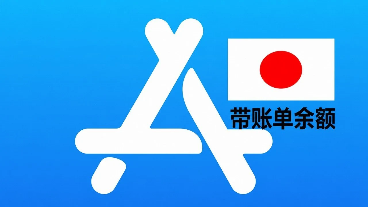 日本苹果Apple ID账号(五年以上带账单和余额200+JPY)