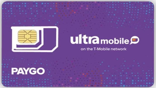 美国ultramobile paygo手机号码紫卡橙卡代充话费10美金