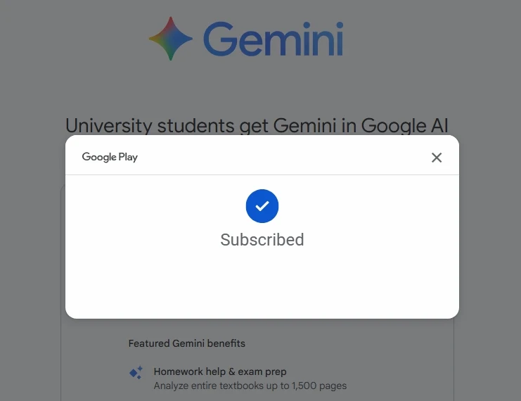 Google AI Pro Gemini 学生认证一年账号说明